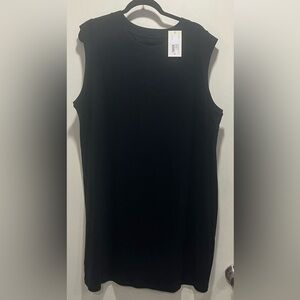 Sleeveless Black Tank Dress